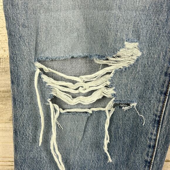 Blank NYC Women’s 24 The Baxter Ribcage Straight Leg Distressed Button Jeans NEW - Picture 6 of 9